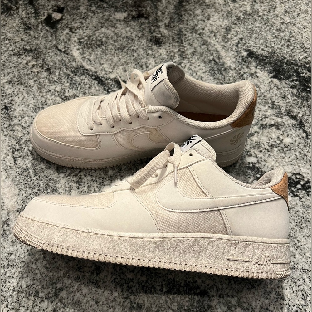 Nike AIR FORCE 1 LOW NEXT NATURE 'CORK'. Gently worn. Men’s size 11.